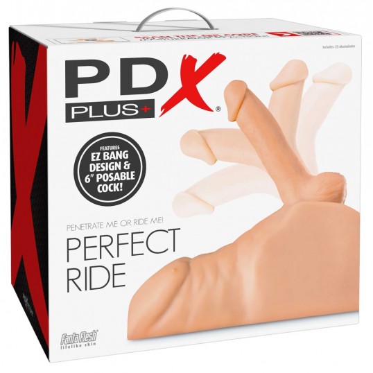 Reālistisks vīriešu torsa masturbators ar dzimumlocekli - PDX Plus Perfect Ride