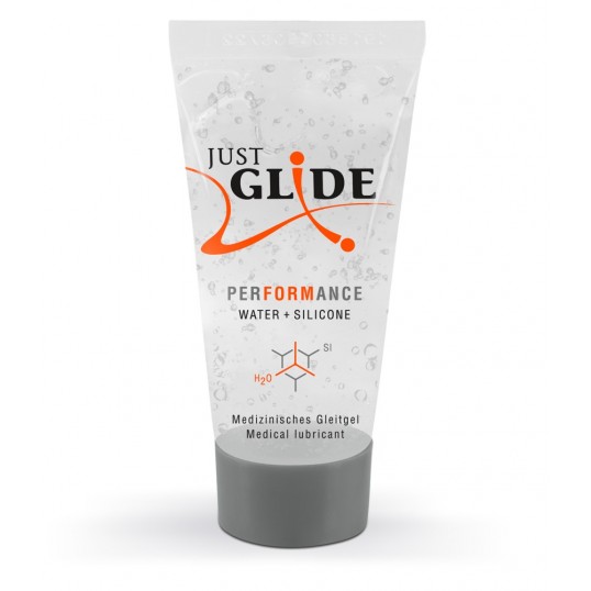 hybrid lubricant water+ silicone - Just Glide Performance 20 ml