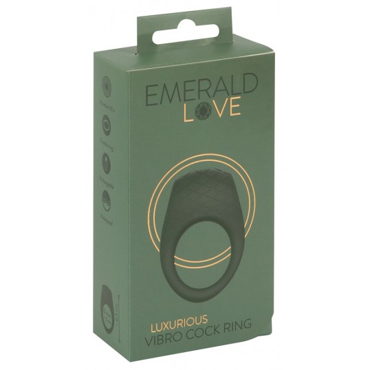 Vibrējošs Erekcijas Gredzens - Luxurious Emerald Love