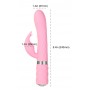 rabbit vibrator with rotating shaft pink - pillow talk