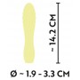 Mini Vibrators ar stimulējošu tekstūru - Cuties dzeltens
