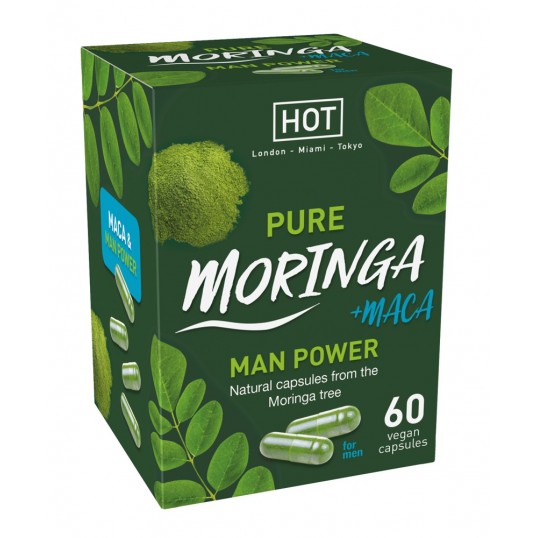 Kaspulas potences un enerģijas vairošanai vīriešiem 60 gab - Pure moringa