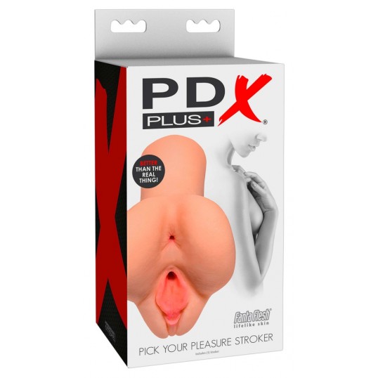 Reālistisks masturbators ar divām atverēm - pick your pleasure - pdx plus