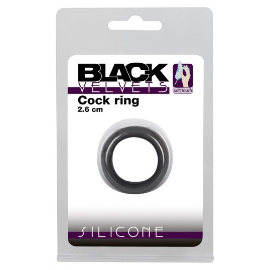 Black velvets cock ring 2.6 cm