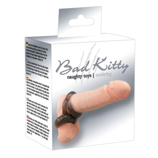 Dzimumlocekļa un sēklinieku erekcijas gredzens - Bad Kitty 