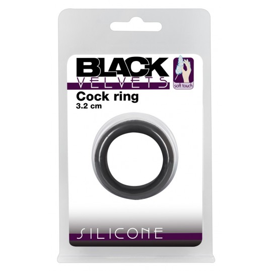 Black velvets cock ring 3.2 cm
