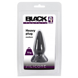 Анальная пробка black velvets heavy plug m 75g