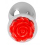 Втулка You2Toys Rose Butt Plug с красной розочкой