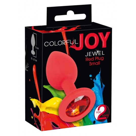 Sarkans Anālais Aizbāznis - Colorful joy jewel