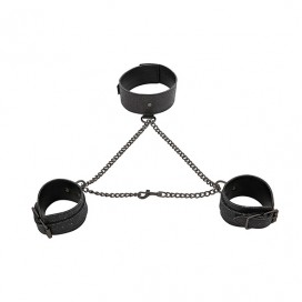 S&m - shadow sparkle collar and cuff set