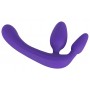 Bezsiksnu strap-on ar anālo aizbāzni violets - Triple teaser