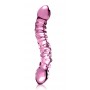 Стеклянный интимный стимулятор изогнутой формы PipeDream Icicles No.55, розовый