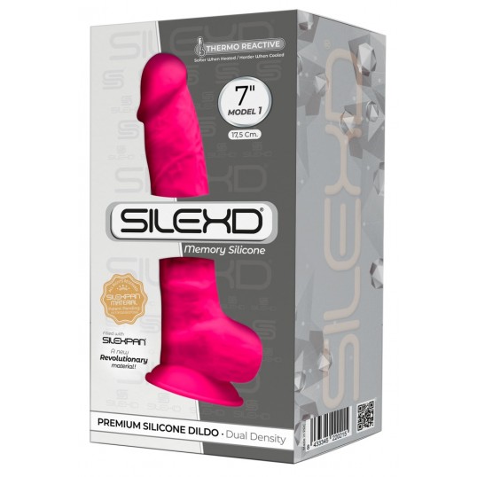 Dildo no silexpan materiāla rozā 17,5cm - Silexd