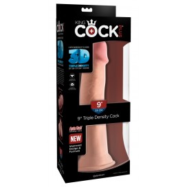 Dildo reālistisks ādas krāsā ar piesūcekni 26,7 cm King Cock Plus