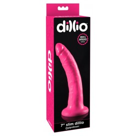 Dildo ar piesūcekni 20cm rozā - Dillio