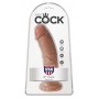 King cock 8 inch skin-coloured