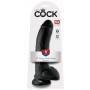 Чёрный фаллоимитатор 9" cock with balls - 22,9 см.