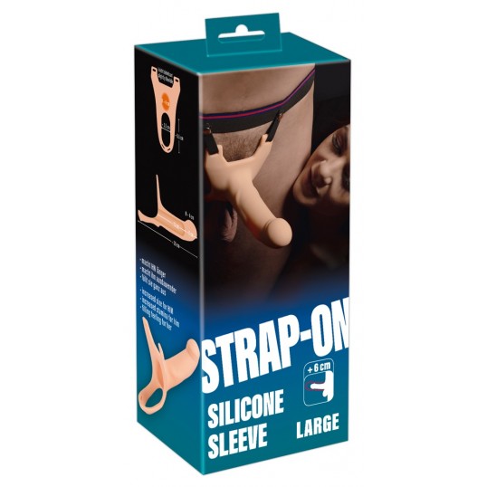 Страпон silicone strap-on +6cm large