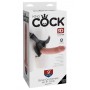 Реалистичный страпон King Cock Strap-On Harness 9" Cock, телесный