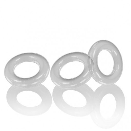 Erekcijas gredzenu komplekts 3 gab caurspīdīgi - Oxballs - willy rings