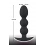Анальная втулка black velvets heavy beads, черная