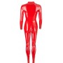 Latex catsuit red s