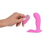 Вагинальная вибровтулка для ношения с беспроводным пультом g-spot panty vibe, розовая