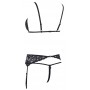 Apakšveļas komplekts ar šķēlumiem m melns cottelli collection lingerie