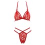 Lace set red xl