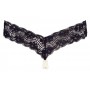 Biksītes ar stimulējošām pērlītēm m melns cottelli collection lingerie