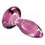 Stikla analais spraudnis Icicles no. 90 rozā