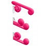 Vibrator with synchronised stimulation of the clitoris and the vagina Pink - Snail vibe