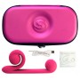 Vibrator with synchronised stimulation of the clitoris and the vagina Pink - Snail vibe