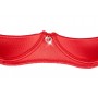 Shelf bra set red 80c/m
