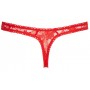 Mežģīņu biksītes ar šķēlumu m sarkanas cottelli collection lingerie