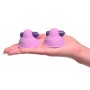 Фиолетовые виброприсоски-стимуляторы на соски vibrating nipple