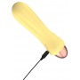 Mini Vibrators ar stimulējošu tekstūru - Cuties dzeltens