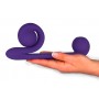 Dubultas stimulācijas vibrators Violets - Snail vibe 
