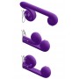 Vibrator with synchronised stimulation of the clitoris and the vagina Purple - Snail vibe