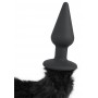 Анальная пробка с хвостом Plug with cat tail, черная