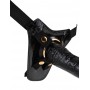 Чёрный с золотом женский страпон designer strap-on