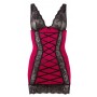 Mini kleita ar lentīšu sasējumu xl sarkana/melna cottelli collection lingerie