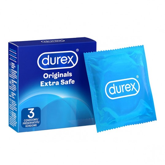 Īpaši biezi prezervatīvi ar papildus lubrikantu lateksa 3 gab - Durex