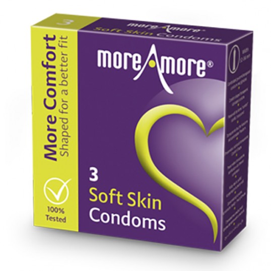 Moreamore - condoms soft skin - 3 pcs