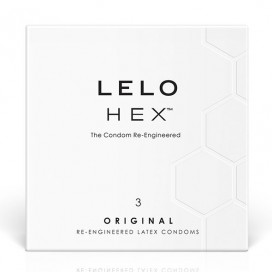 Īpaši izturīgi prezervatīvi 3 gab - Lelo Hex