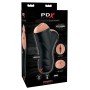 Мастурбатор вагина и ротик с вибрацией PDX ELITE Double Penetration Vibrating Stroker, черный