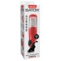 Pet mega-bator mouth red/clear
