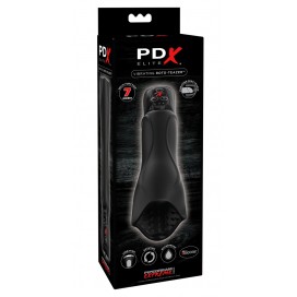 Мастурбатор с ротацией и вибрацией PipeDream PDX Elite Vibrating Roto-Teazer, черный