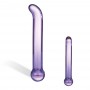 Izliekts G punkta Stikla Dildo violets - Glas