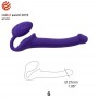 Strap-on-me - semi-realistic bendable strap-on purple s